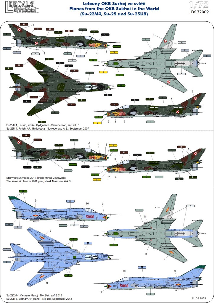 Planes from the OKB Sukhoi in the World 1/72