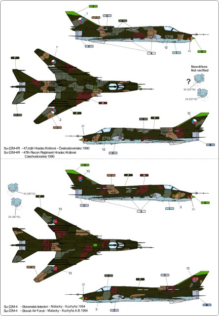 Sukhoi Su-22 in Czechoslovak, Czech and Slovak AF 1/72