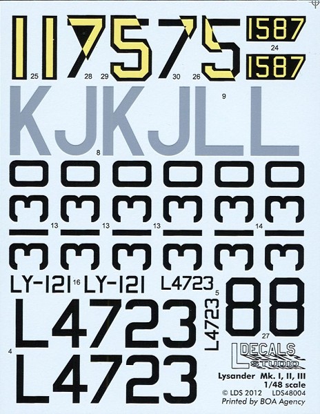 Lysander  Mk. I, II and III  1/48